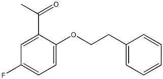 1-[5-fluoro-2-(2-phenylethoxy)phenyl]ethan-1-one 구조식 이미지