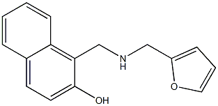 1-{[(2-furylmethyl)amino]methyl}-2-naphthol 구조식 이미지