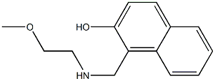 1-{[(2-methoxyethyl)amino]methyl}naphthalen-2-ol 구조식 이미지