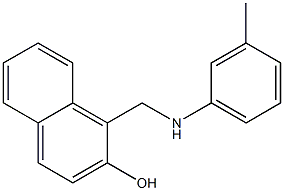 1-{[(3-methylphenyl)amino]methyl}naphthalen-2-ol Structure