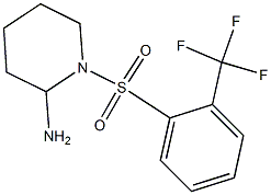 1-{[2-(trifluoromethyl)benzene]sulfonyl}piperidin-2-amine Structure