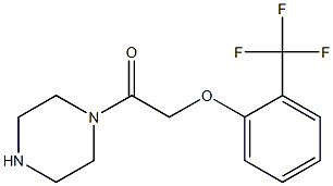 1-{[2-(trifluoromethyl)phenoxy]acetyl}piperazine 구조식 이미지