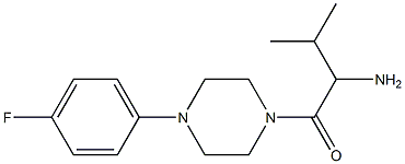 1-{[4-(4-fluorophenyl)piperazin-1-yl]carbonyl}-2-methylpropylamine 구조식 이미지