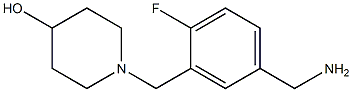 1-{[5-(aminomethyl)-2-fluorophenyl]methyl}piperidin-4-ol Structure