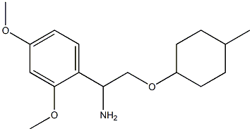 1-{1-amino-2-[(4-methylcyclohexyl)oxy]ethyl}-2,4-dimethoxybenzene Structure