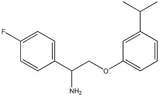 1-{1-amino-2-[3-(propan-2-yl)phenoxy]ethyl}-4-fluorobenzene 구조식 이미지