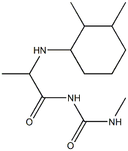 1-{2-[(2,3-dimethylcyclohexyl)amino]propanoyl}-3-methylurea Structure