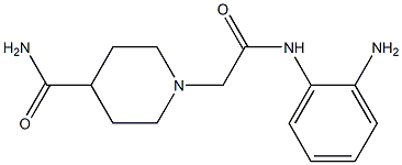 1-{2-[(2-aminophenyl)amino]-2-oxoethyl}piperidine-4-carboxamide 구조식 이미지