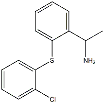 1-{2-[(2-chlorophenyl)sulfanyl]phenyl}ethan-1-amine 구조식 이미지