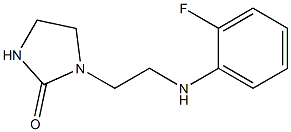 1-{2-[(2-fluorophenyl)amino]ethyl}imidazolidin-2-one Structure