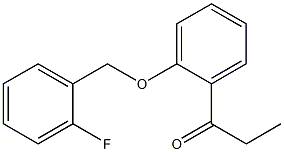 1-{2-[(2-fluorophenyl)methoxy]phenyl}propan-1-one Structure