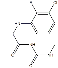 1-{2-[(3-chloro-2-fluorophenyl)amino]propanoyl}-3-methylurea Structure