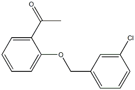 1-{2-[(3-chlorophenyl)methoxy]phenyl}ethan-1-one 구조식 이미지