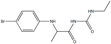 1-{2-[(4-bromophenyl)amino]propanoyl}-3-ethylurea 구조식 이미지