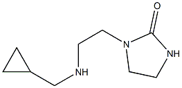 1-{2-[(cyclopropylmethyl)amino]ethyl}imidazolidin-2-one Structure