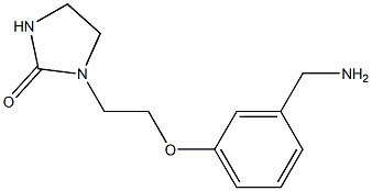 1-{2-[3-(aminomethyl)phenoxy]ethyl}imidazolidin-2-one 구조식 이미지