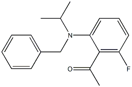 1-{2-[benzyl(propan-2-yl)amino]-6-fluorophenyl}ethan-1-one 구조식 이미지