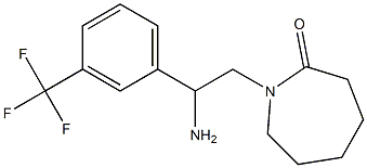 1-{2-amino-2-[3-(trifluoromethyl)phenyl]ethyl}azepan-2-one Structure