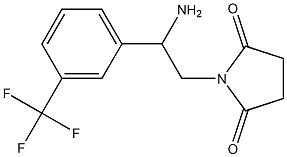 1-{2-amino-2-[3-(trifluoromethyl)phenyl]ethyl}pyrrolidine-2,5-dione Structure