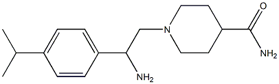 1-{2-amino-2-[4-(propan-2-yl)phenyl]ethyl}piperidine-4-carboxamide Structure