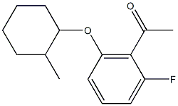 1-{2-fluoro-6-[(2-methylcyclohexyl)oxy]phenyl}ethan-1-one Structure