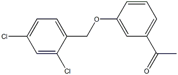 1-{3-[(2,4-dichlorophenyl)methoxy]phenyl}ethan-1-one Structure
