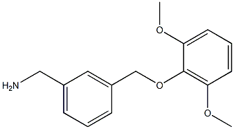 1-{3-[(2,6-dimethoxyphenoxy)methyl]phenyl}methanamine Structure