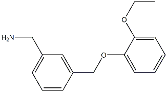 1-{3-[(2-ethoxyphenoxy)methyl]phenyl}methanamine Structure