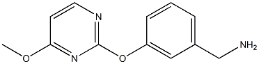 1-{3-[(4-methoxypyrimidin-2-yl)oxy]phenyl}methanamine 구조식 이미지