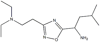 1-{3-[2-(diethylamino)ethyl]-1,2,4-oxadiazol-5-yl}-3-methylbutan-1-amine Structure