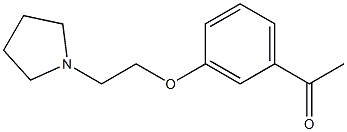 1-{3-[2-(pyrrolidin-1-yl)ethoxy]phenyl}ethan-1-one 구조식 이미지