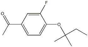 1-{3-fluoro-4-[(2-methylbutan-2-yl)oxy]phenyl}ethan-1-one Structure