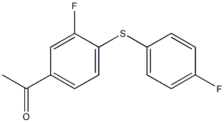 1-{3-fluoro-4-[(4-fluorophenyl)sulfanyl]phenyl}ethan-1-one Structure