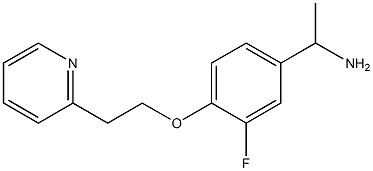 1-{3-fluoro-4-[2-(pyridin-2-yl)ethoxy]phenyl}ethan-1-amine Structure