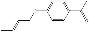 1-{4-[(2E)-but-2-enyloxy]phenyl}ethanone 구조식 이미지