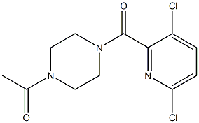 1-{4-[(3,6-dichloropyridin-2-yl)carbonyl]piperazin-1-yl}ethan-1-one Structure