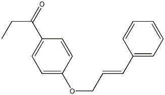 1-{4-[(3-phenylprop-2-en-1-yl)oxy]phenyl}propan-1-one Structure