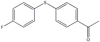 1-{4-[(4-fluorophenyl)sulfanyl]phenyl}ethan-1-one 구조식 이미지