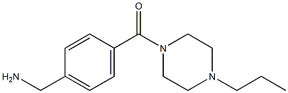 1-{4-[(4-propylpiperazin-1-yl)carbonyl]phenyl}methanamine Structure