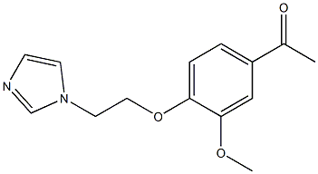 1-{4-[2-(1H-imidazol-1-yl)ethoxy]-3-methoxyphenyl}ethan-1-one Structure