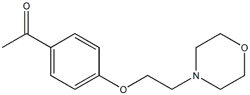 1-{4-[2-(morpholin-4-yl)ethoxy]phenyl}ethan-1-one 구조식 이미지