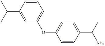 1-{4-[3-(propan-2-yl)phenoxy]phenyl}ethan-1-amine Structure