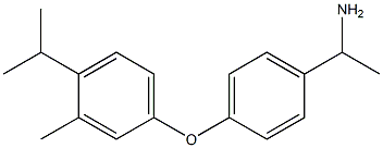 1-{4-[3-methyl-4-(propan-2-yl)phenoxy]phenyl}ethan-1-amine Structure