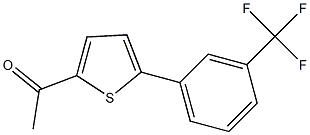 1-{5-[3-(trifluoromethyl)phenyl]thien-2-yl}ethanone Structure