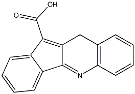 10H-indeno[1,2-b]quinoline-11-carboxylic acid 구조식 이미지