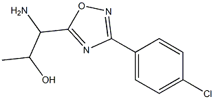 1-amino-1-[3-(4-chlorophenyl)-1,2,4-oxadiazol-5-yl]propan-2-ol 구조식 이미지