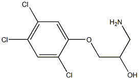 1-amino-3-(2,4,5-trichlorophenoxy)propan-2-ol Structure