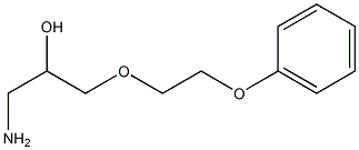 1-amino-3-(2-phenoxyethoxy)propan-2-ol 구조식 이미지