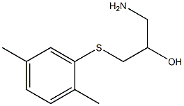 1-amino-3-[(2,5-dimethylphenyl)sulfanyl]propan-2-ol Structure