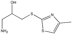 1-amino-3-[(4-methyl-1,3-thiazol-2-yl)sulfanyl]propan-2-ol Structure